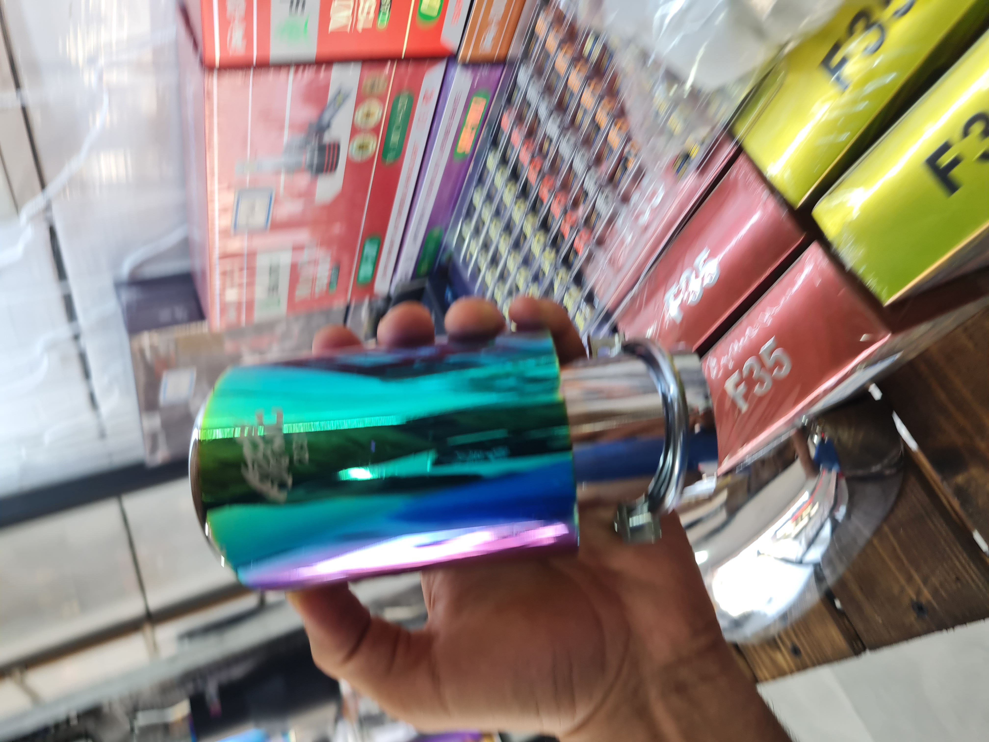 سر اگزوز ۷ رنگ آبکاری شده